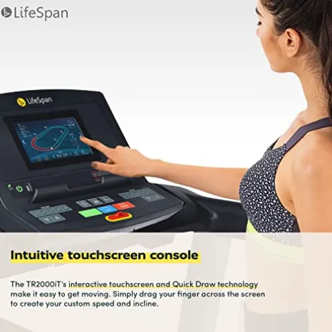 LifeSpan Fitness TR4000i Foldable Treadmill with Touchscreen Display Multi