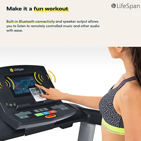 LifeSpan Fitness TR4000i Foldable Treadmill with Touchscreen Display Multi