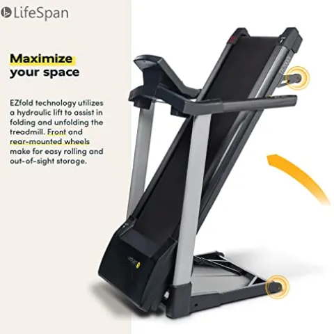 LifeSpan Fitness TR4000i Foldable Treadmill with Touchscreen Display Multi