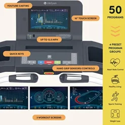 LifeSpan Fitness TR5500iM Home Treadmill Black
