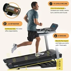 LifeSpan Fitness TR5500iM Home Treadmill Black