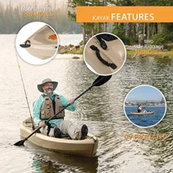 Lifetime 90806 Tamarack Angler 100 Fishing Kayak Tan