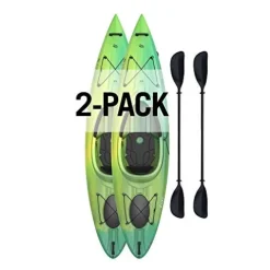 Lifetime Emotion Tide 10 Sit-in Kayak 2-Pack with Paddles Included