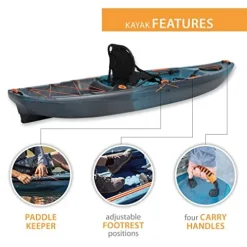 Lifetime Fishing Kayak Yukon Angler 116 Lightning Fusion