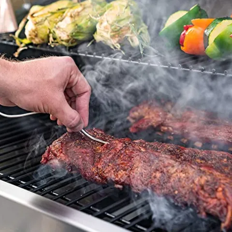 Lifetime Gas Grill and Wood Pellet Smoker Combo with WiFi and Bluetooth Control Black & Silver