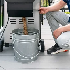 Lifetime Gas Grill and Wood Pellet Smoker Combo with WiFi and Bluetooth Control Black & Silver