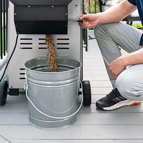 Lifetime Gas Grill and Wood Pellet Smoker Combo with WiFi and Bluetooth Control Black & Silver