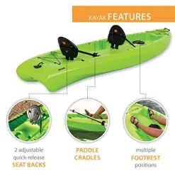 Lifetime Kokanee Sit-On-Top Kayak Lime