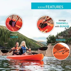 Lifetime Kokanee Sit-On-Top Kayak Orange