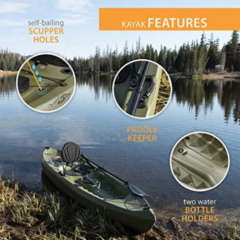 Lifetime Tamarack Angler Sit-On-Top Kayak Olive
