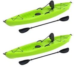 Lifetime Tioga Sit-On-Top Kayak with Paddle (2 Pack) Lime