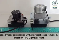 Light Rail Robotic Grow Light Mover Kit for 4 Lights Gray