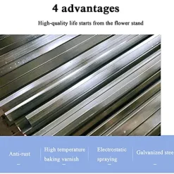 LJHSS Metal Garden Arbor Wedding Arch White