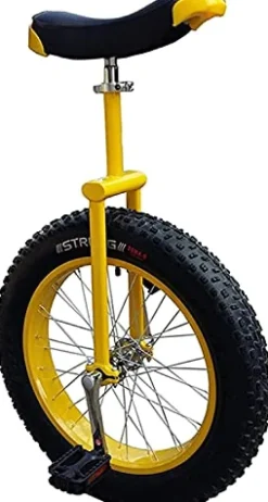LJYT Unicycle 14-24 inch Perfect Beginner’s with Adjustable seat Alloy Rim and Extra-Thick Tires Size 20inch
