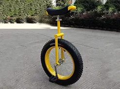 LJYT Unicycle 14-24 inch Perfect Beginner’s with Adjustable seat Alloy Rim and Extra-Thick Tires Size 20inch