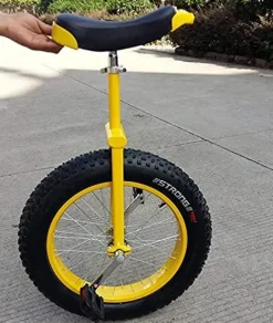 LJYT Unicycle 14-24 inch Perfect Beginner’s with Adjustable seat Alloy Rim and Extra-Thick Tires Size 20inch