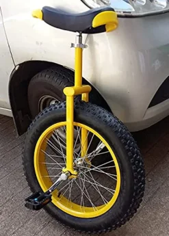 LJYT Unicycle 14-24 inch Perfect Beginner’s with Adjustable seat Alloy Rim and Extra-Thick Tires Size 20inch