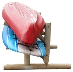 Log Kayak Rack 2 Place 1 Sided SUP Storage Rack Natural