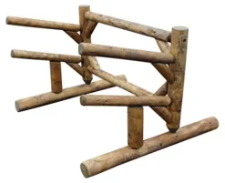 Log Kayak Rack 2 Place 1 Sided SUP Storage Rack Canyon Brown