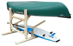 Log Kayak Rack 3 Place 1 Sided Kayak Rack Natural