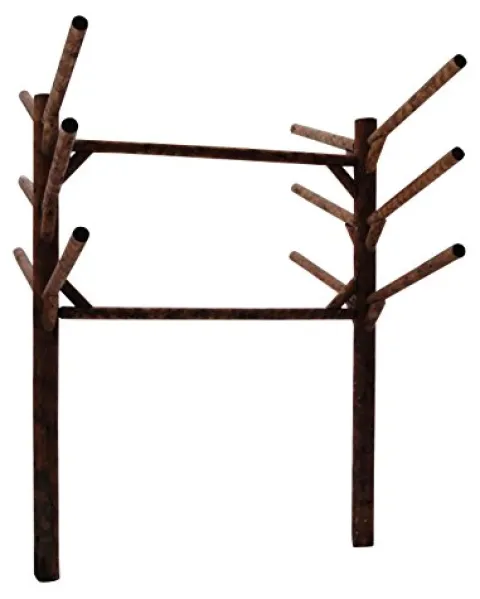 Log Kayak Rack 6 Place Buried in The Ground Canyon Brown