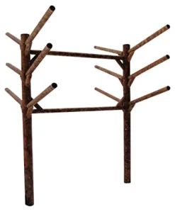 Log Kayak Rack 6 Place Buried in The Ground Canyon Brown