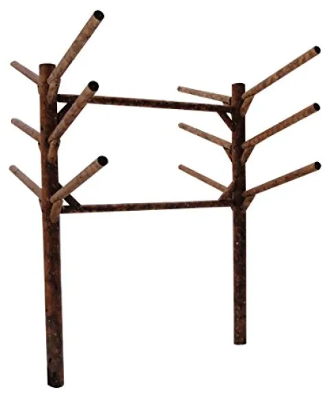 Log Kayak Rack 6 Place Buried in The Ground Canyon Brown