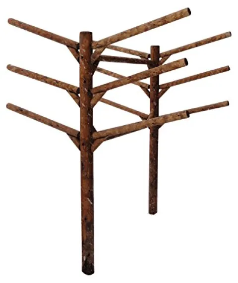 Log Kayak Rack 6 Place Kayak and SUP Board Rack Buried in Ground – Canyon Brown