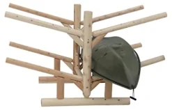 Log Kayak Rack 4 Place Unfinished