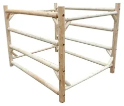 Log Kayak Rack Kayak/Canoe Storage Rack Commercial Unfinished