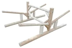 Log Kayak Rack Lowest 2-Canoe + 2-Kayak/SU Canyon Brown