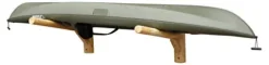 Log Kayak Rack 1-Place Wall Kayak/Canoe Rack Canyon Brown