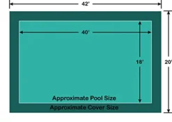 Loop – Loc Rectangle Loop-Loc II Super Dense Mesh In-Ground Pool Safety Cover Green