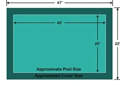 Loop-Loc 20′ x 45′ Rectangle Loop-Loc II Super Dense Mesh In-Ground Pool Safety Cover Green