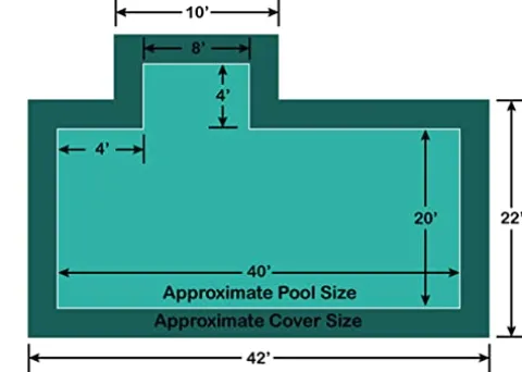 Loop-Loc 20′ x 40′ Rectangle Pool Safety Cover Green
