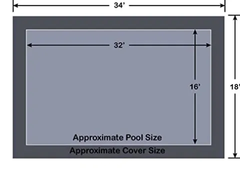 Loop-Loc Aqua-Xtreme Mesh 16′ x 32′ Rectangle Pool Safety Cover Navy