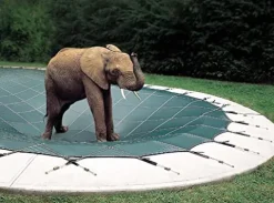 Loop-Loc Aqua-Xtreme Safety Cover Hunter Green – Pool Size 16′ x 32′ Rectangle with 4′ x 6′ Center Steps