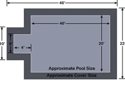 Loop-Loc Pool Safety Cover Aqua-Xtreme Mesh Navy