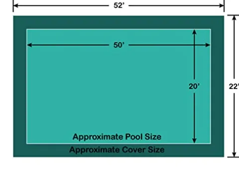 Loop-Loc Rectangle Loop-Loc II Super Dense Mesh Pool Safety Cover Green