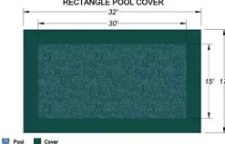 Loop-Loc Rectangle Loop-Loc II Super Mesh In-Ground Pool Safety Cover 15′ x 30′