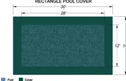 Loop-Loc Rectangle Pool Safety Cover 12′ x 28′ Super Mesh
