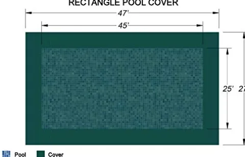 Loop-Loc Rectangle Super Mesh Pool Safety Cover 25′ x 45′ Green