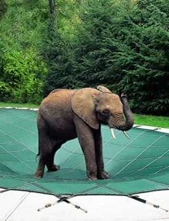 Loop-Loc Safety Swimming Pool Cover Super Dense II Mesh 16×36 Rectangle Blue