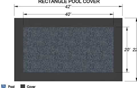 Loop-Loc Super Mesh In-Ground Pool Safety Cover Gray 22′ x 42′