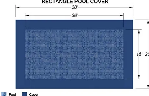 Loop-Loc Swimming Pool Cover Safety Pool Cover Super Dense II Mesh Blue