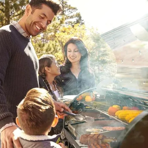 Louisiana Grills 1000 Black Label Series Portable Outdoor Bluetooth Pellet Grill Black