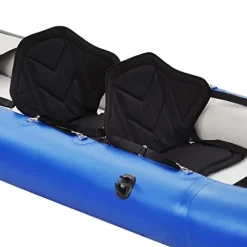 Loyaltaling Boating Equipment Inflatable Kayak Set with Paddle and Air Pump Blue and White