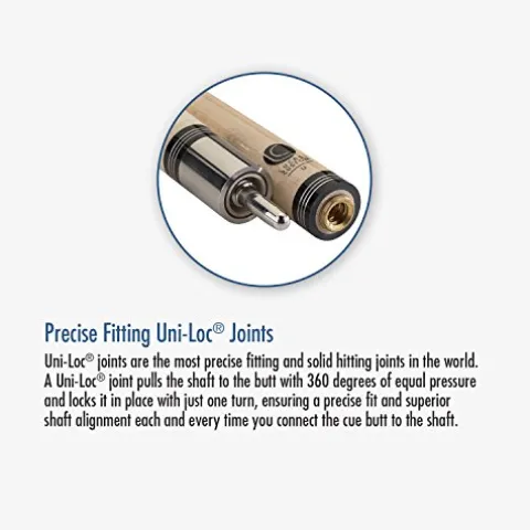 LUCASI Custom LZC26 Pool Cue Stick 12.75mm Shaft Uni-loc Soft Case