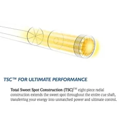 Lucasi Hybrid L-H10 Original Genesis Golf Style Cue Blue