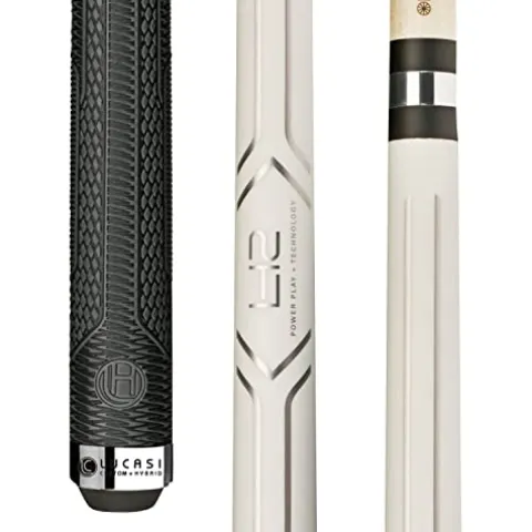 Lucasi Hybrid LHC13 Pool/Billiard Cue Stick Matte Pearlized White/Metallic Silver